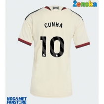 Manchester United Matheus Cunha #10 Rezervni Dres za Ženska 2026-27 Kratak Rukav